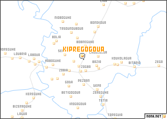 map of Kiprégogoua