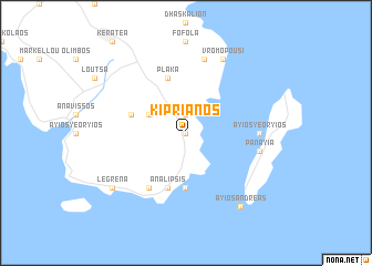 map of Kiprianós