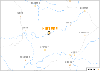 map of Kiptere