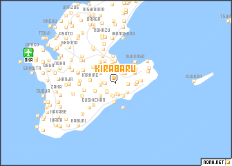 map of Kirabaru