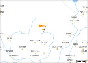 map of Kıraç