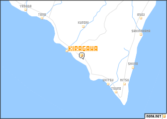 map of Kiragawa