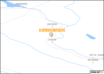 map of Kirakkaniemi
