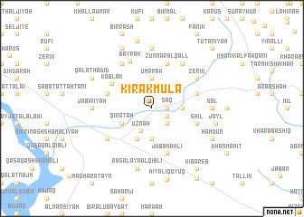 map of Kīrak Mūlā