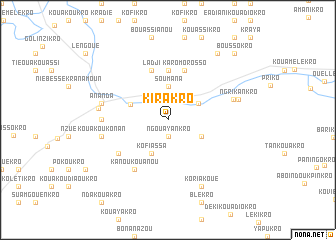 map of Kirakro