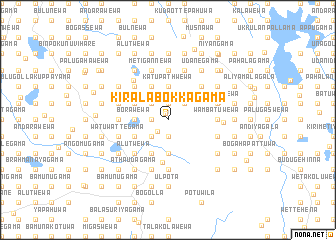 map of Kiralabokkagama