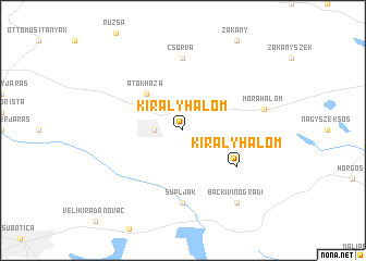 map of Királyhalom