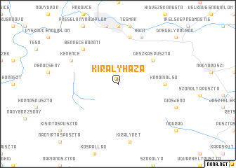 map of Királyháza