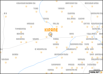 map of Kirané