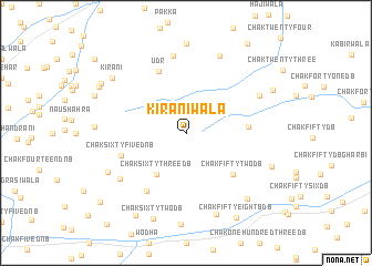 map of Kirānīwāla