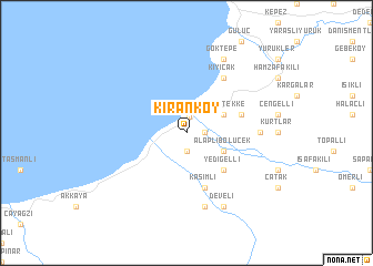 map of Kıranköy