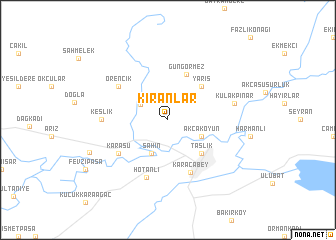 map of Kıranlar