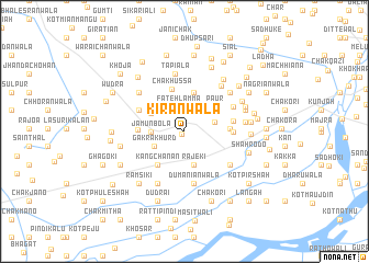 map of Kiranwāla