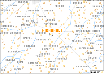 map of Kirānwāli