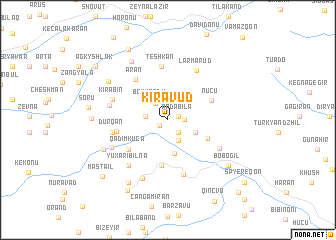 map of Kirǝvud