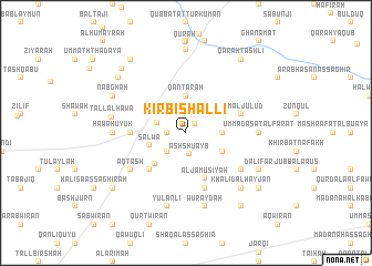 map of Kīrbishallī