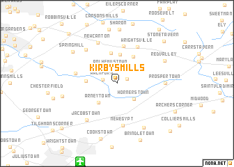 map of Kirbys Mills