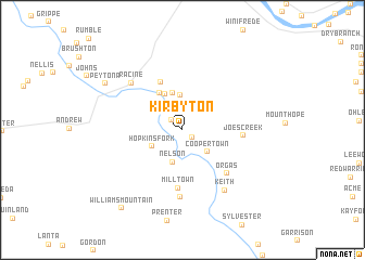 map of Kirbyton