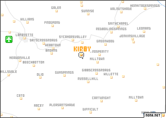 map of Kirby