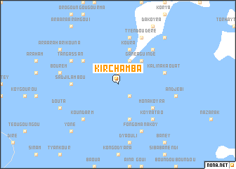 map of Kirchamba