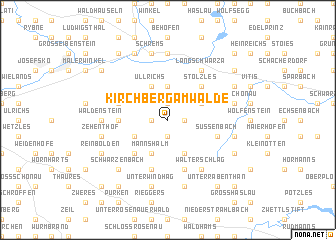 map of Kirchberg am Walde