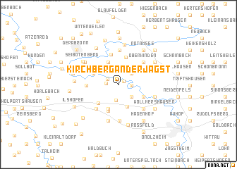 map of Kirchberg an der Jagst