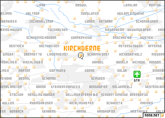 map of Kirchderne