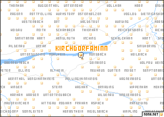 map of Kirchdorf am Inn