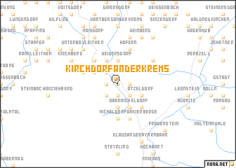 map of Kirchdorf an der Krems