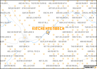 map of Kirchehrenbach