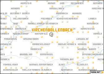 map of Kirchenbollenbach