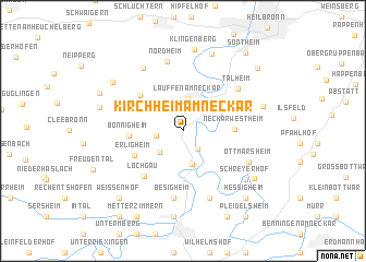 map of Kirchheim am Neckar