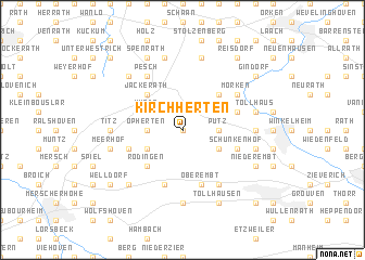 map of Kirchherten