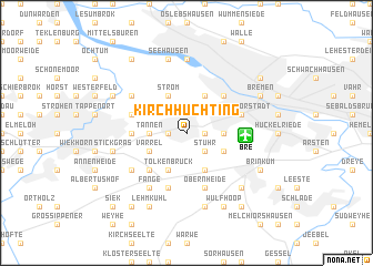 map of Kirchhuchting