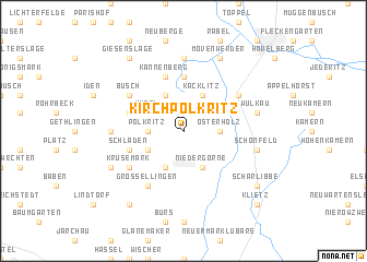 map of Kirch Polkritz