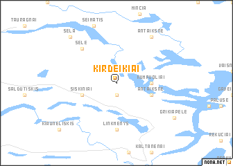 map of Kirdeikiai