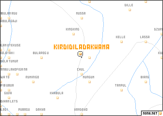 map of Kirdidila Dakwama