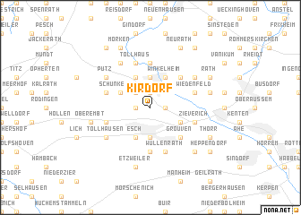 map of Kirdorf