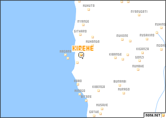 map of Kirehe