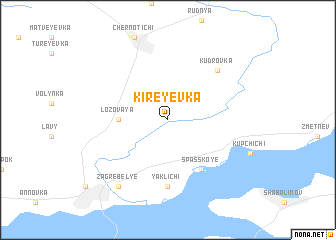 map of Kireyevka