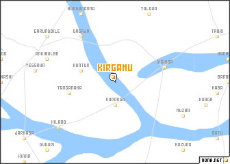 map of Kirgamu