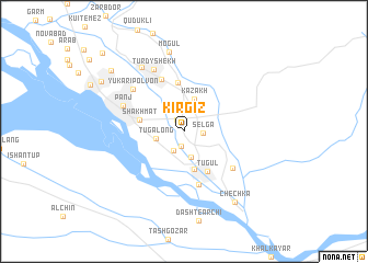 map of Kirgiz