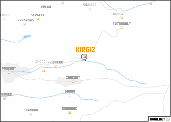 map of Kirgiz