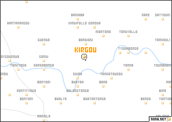map of Kirgou