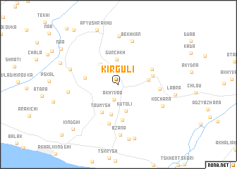 map of Kirguli