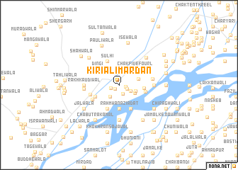 map of Kiri Ali Mardān