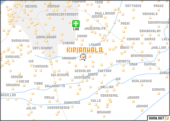map of Kiriānwāla