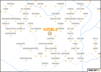 map of Kiriblé