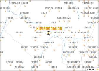 map of Kiriborodugu