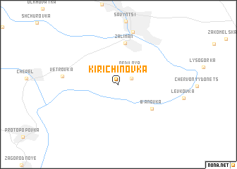 map of Kirichinovka